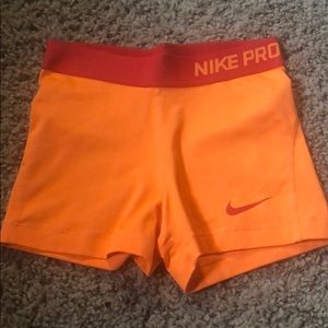 Nike pro spandex shorts